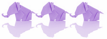 Graphic : Paper elephants